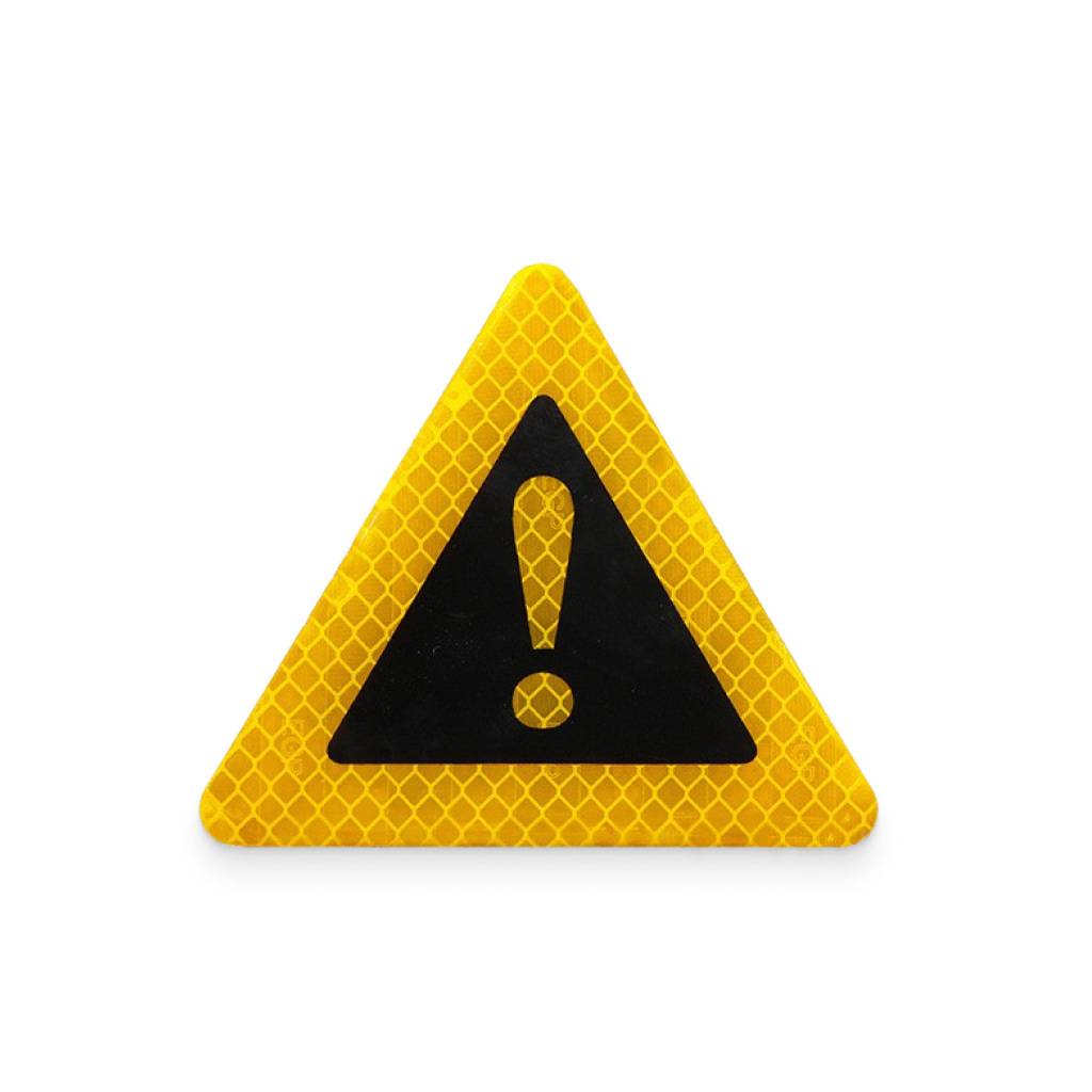 Yellow Reflective Emergency Warning Sticker Car Safety