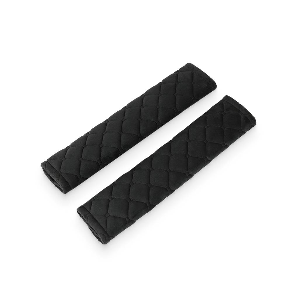 Black Polyester-Cloth Seat Belt Covers Interior Accessories