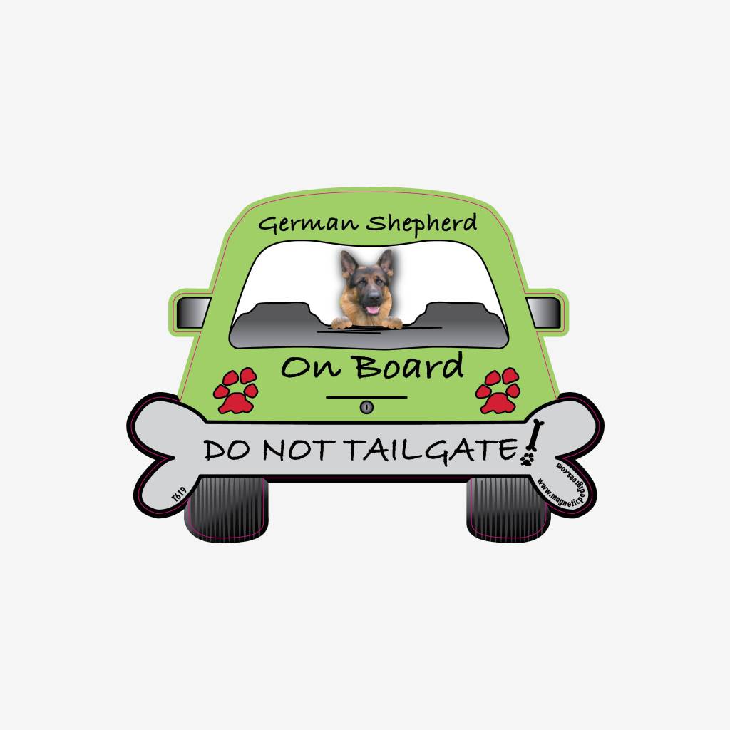German Shepherd On Board Car Magnet Carriers & Travel Products