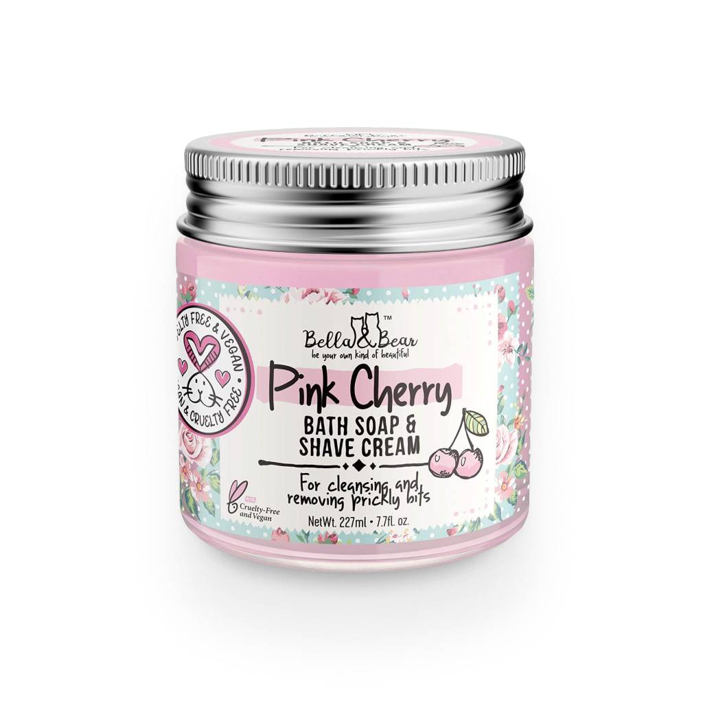 Pink Cherry Whipped Bath Soap & Shave Cream Body Care