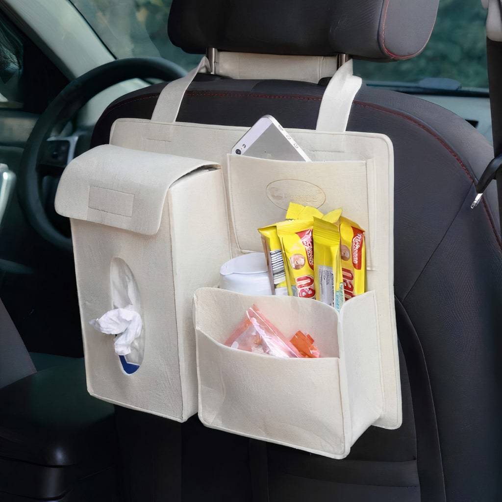 Felt Car Backseat Organizer Interior Accessories Travel & Roadway Products