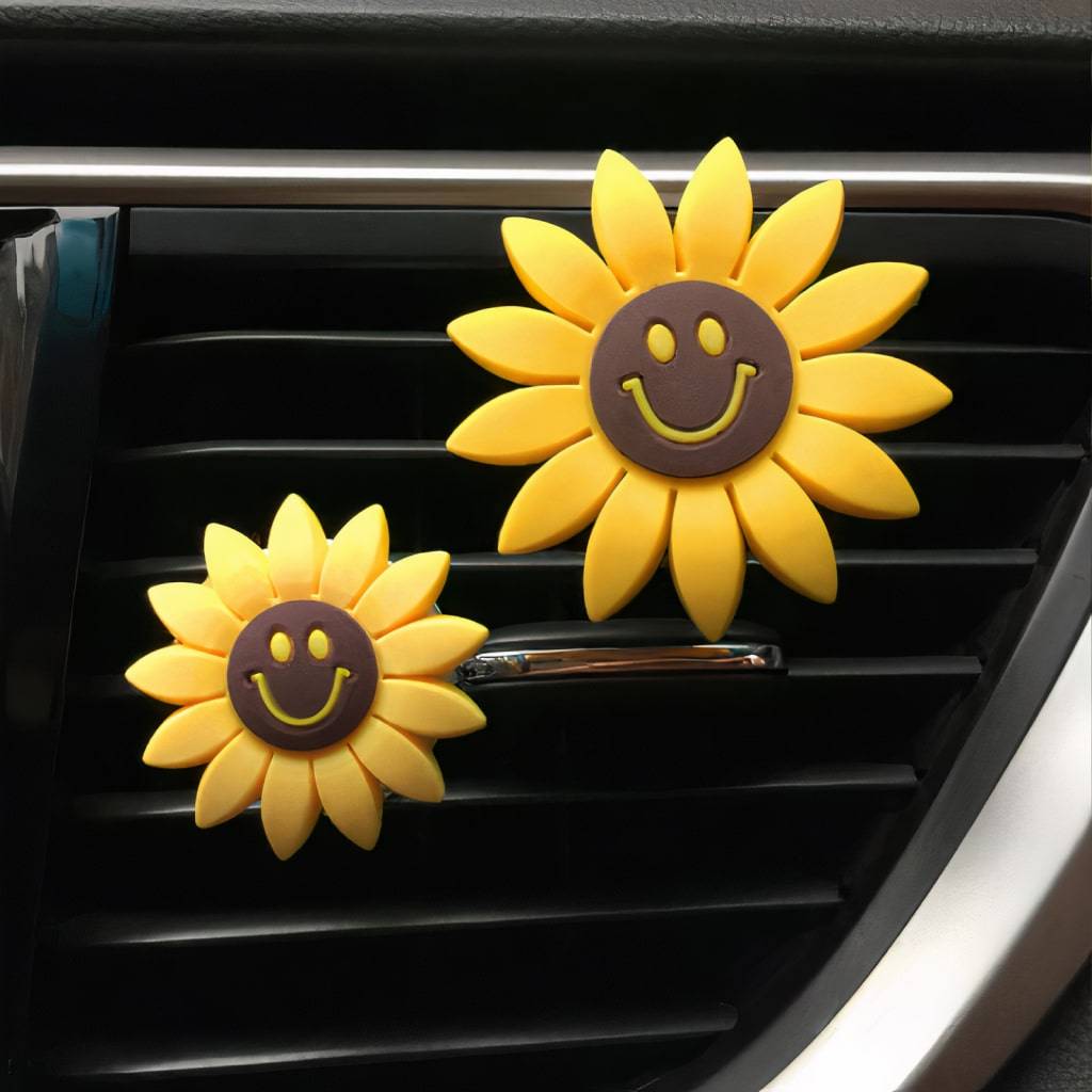 Clip-On Sunflower Air Freshener Interior Accessories