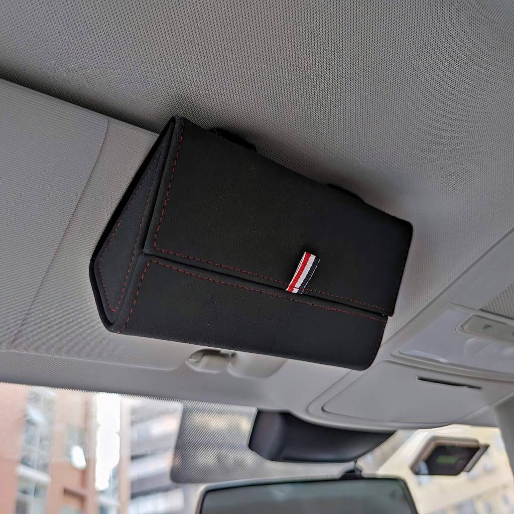Magnetic Clip-On Sunglasses Case Driving Comfort Interior Accessories