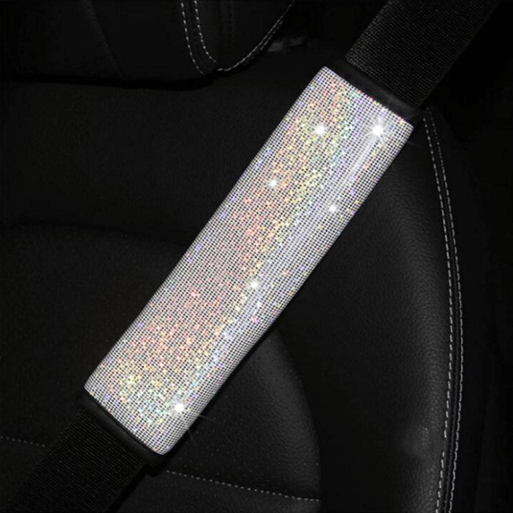 Multicolor Bling Seat Belt Strap Covers Interior Accessories