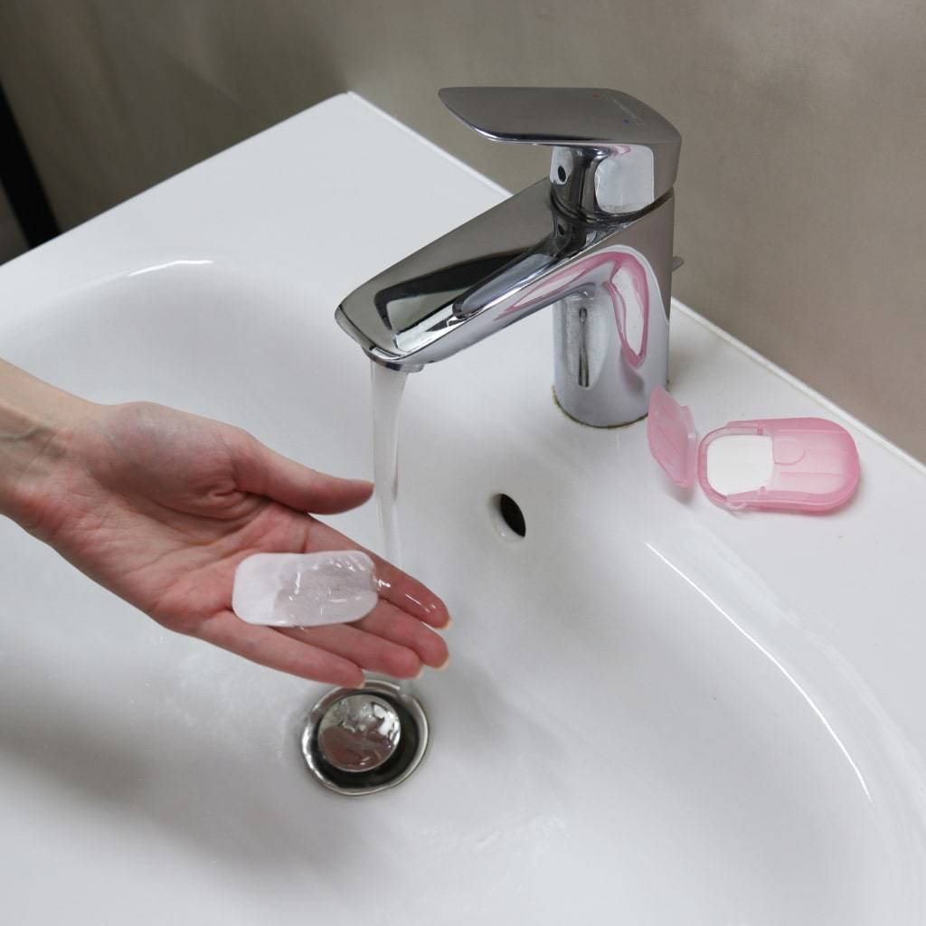 Portable Hand-Washing Soap Paper (5 Packs/100 Sheets) Health & Beauty Health Care