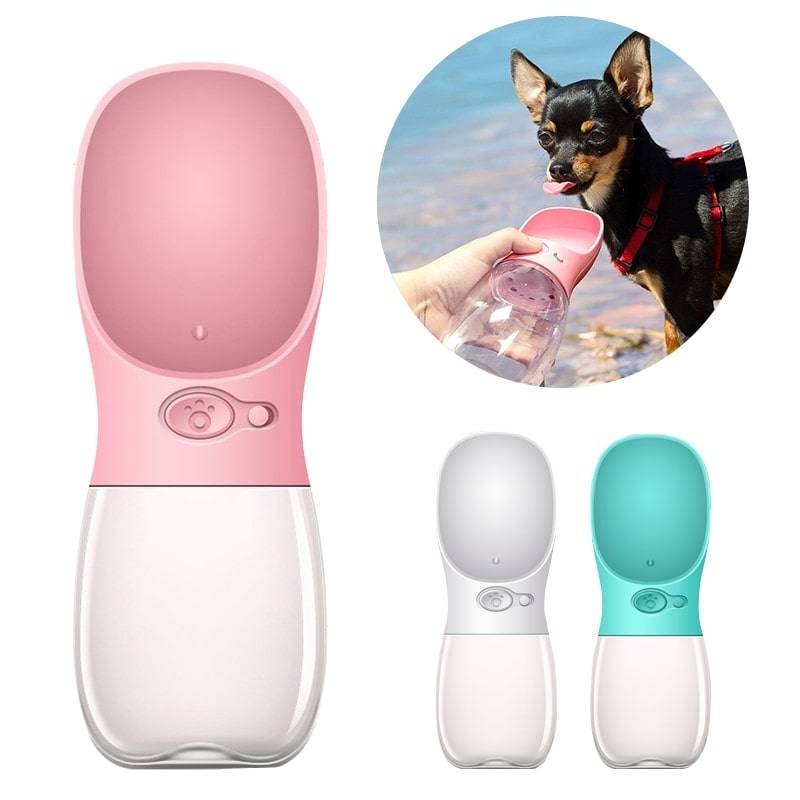 Portable Pet Water Bottle Auto Car Accessories Carriers & Travel Products cb5feb1b7314637725a2e7: Pink|Turquoise|White