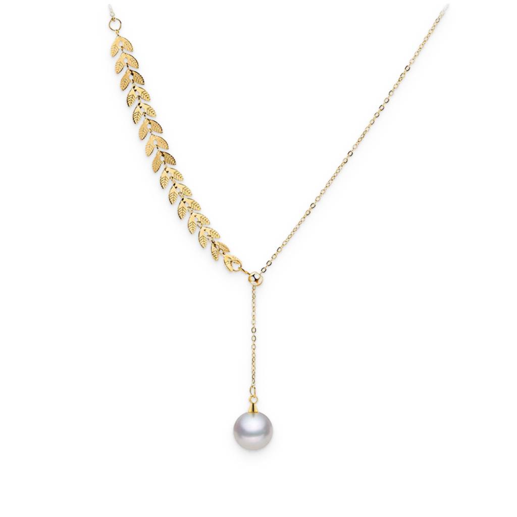 Wheat Shaped Pearl Necklace Jewelry