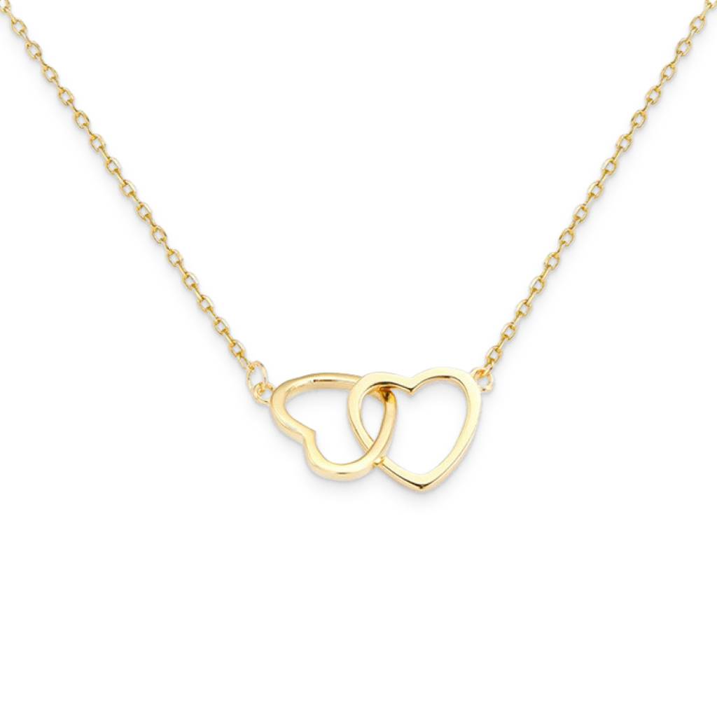 Gold Heart Necklace Jewelry