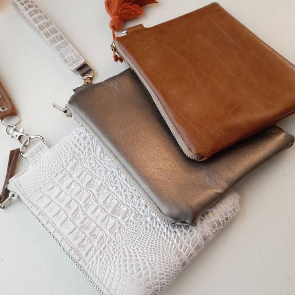 Vegan Faux Leather Wristlet Wallet Bags & Wallets Fashion