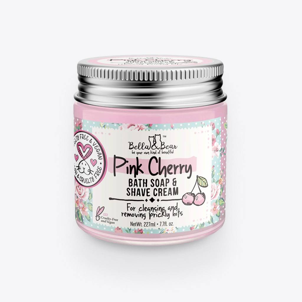 Pink Cherry Whipped Bath Soap & Shave Cream Body Care