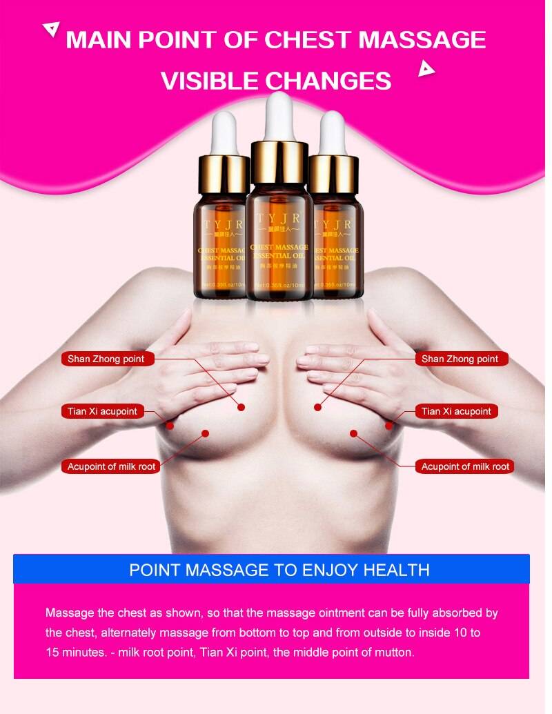 Women's Lifting Chest Massage Oil