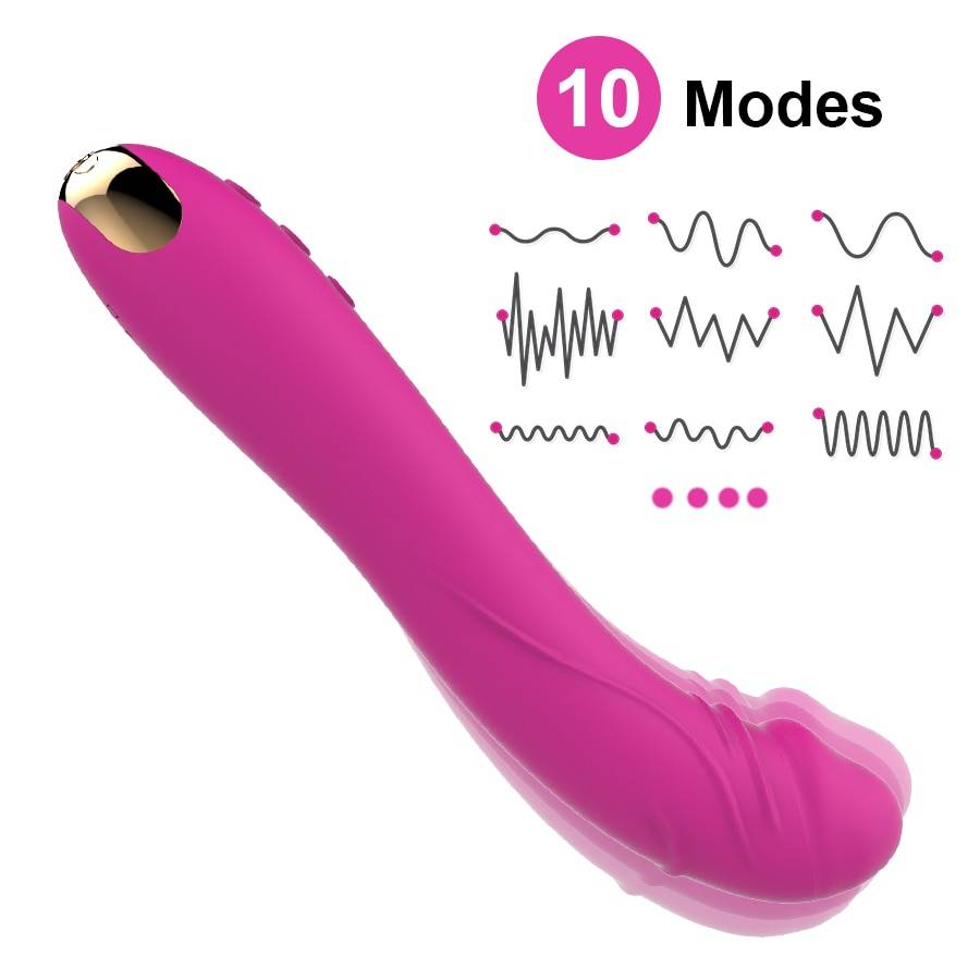 Soft Silicone 10 Modes Vibrator
