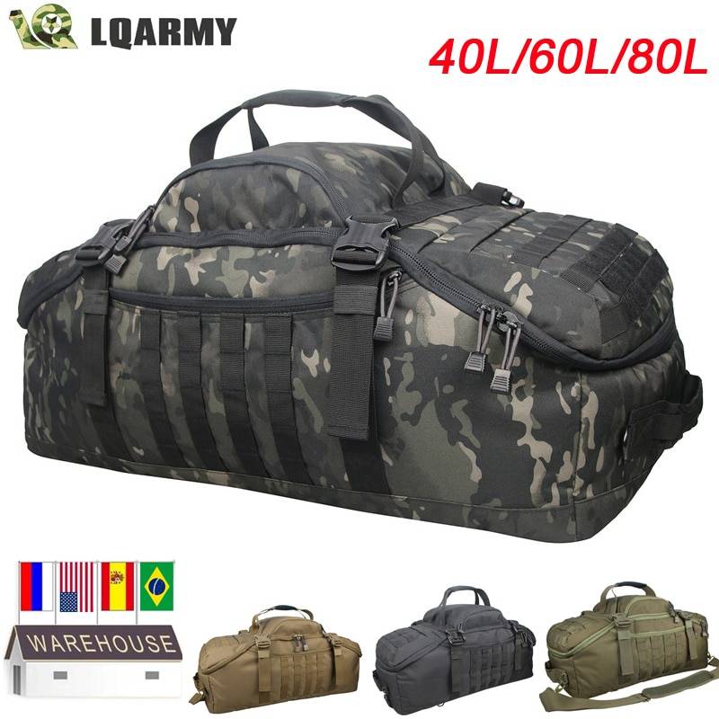 40L 60L 80L Men Army Sport Gym Bag Military Tactical Waterproof Backpack Molle Camping Backpacks Sports Travel Bags Camping & Hiking cb5feb1b7314637725a2e7: 40L Black|40L Black Multicam|40L Brown|40L OCP|40L OD Green|60L Black|60L Black Multicam|60L Brown|60L OCP|60L OD Green|80L Black|80L Black Multicam|80L Brown|80L OCP|80L OD Green