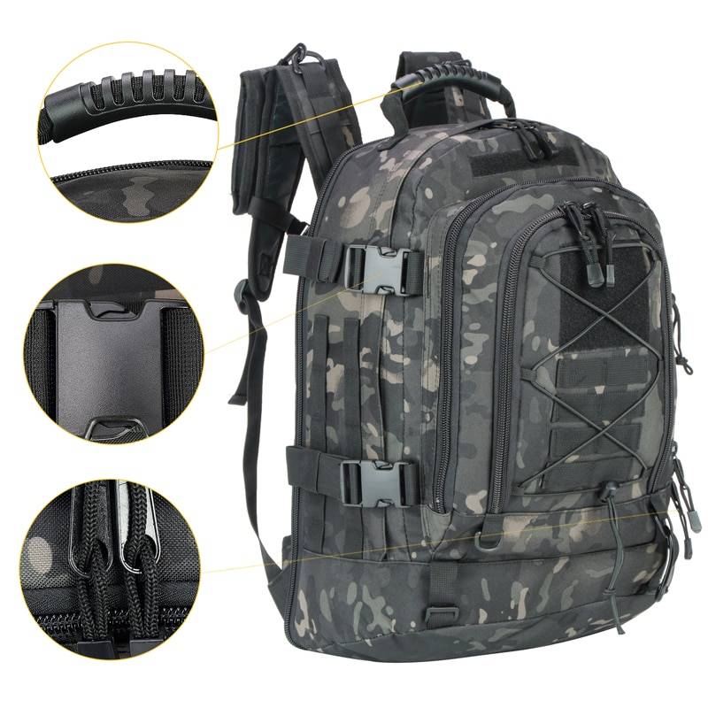 60L Military Tactical Backpack Army Molle Assault Rucksack 3P Outdoor Travel Hiking Rucksacks Camping Hunting Climbing Bags Camping & Hiking cb5feb1b7314637725a2e7: ACU|Army Green|Black|Black Camo|Brown|France Camo|Green Camo|Grey|Lighr Green Grey|Light Green|MIX Italy camo|Multicam|OD Green Digital