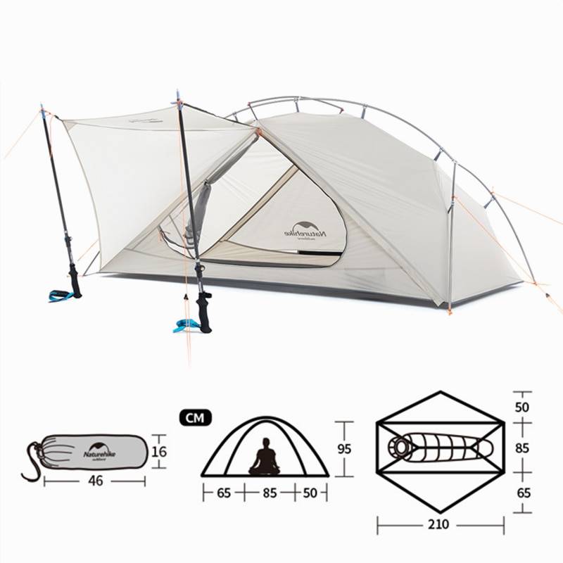 Naturehike VIK Tent 1 2 Person Ultralight Tent Portable Travel Hiking Outdoor Tent Airy Fishing Tent Waterproof Camping Tent Uncategorized Camping & Hiking cb5feb1b7314637725a2e7: 1 Person - 3 Seasons|1 Person - 4 Seasons|2 Person - 3 Seasons