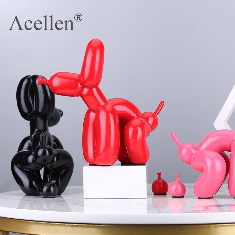 Animals Figurine Resin Cute Squat Poop Balloon Dog Shape Statue Art Sculpture Figurine Craftwork Tabletop Home Decor Accessories Home Decor cb5feb1b7314637725a2e7: Black-22cm|Bright white-22cm|Cherry powder|Electroplated gold|Electroplating blue|Electroplating pink|Electroplating red|Electroplating silve|Gold-22cm|Grass green-22cm|ice blue-22cm|Pink-22cm|Red1-22cm|Yellow-22cm