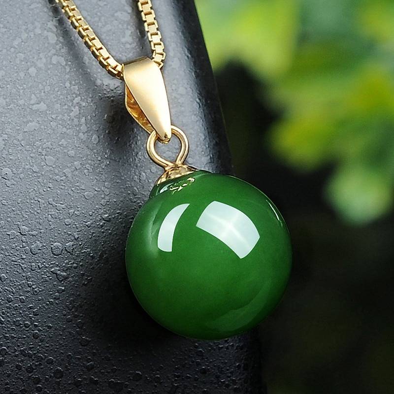 Fashion concise green jade crystal emerald gemstones pendant necklaces for women gold tone choker jewelry bijoux party gifts Jewelry 8d255f28538fbae46aeae7: green|yellow