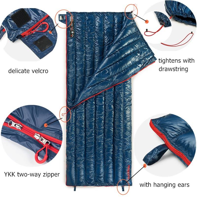 Naturehike CW280 Sleeping Bag Envelope Quilt Goose Down Sleeping Bag Ultralight Waterproof Winter Sleeping Bag Camping Equipment Camping & Hiking cb5feb1b7314637725a2e7: Black - CW280|Khaki - CW280|Navy - CW280|Navy - CWM400