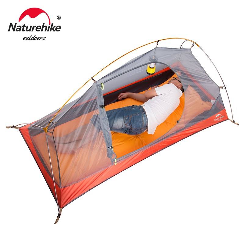 Naturehike Cycling Tent 1 Person Ultralight Backpacking Tent Double Layer Fishing Beach Tent Outdoor Travel Hiking Camping Tent Camping & Hiking cb5feb1b7314637725a2e7: 20D - Green|20D - Nevy|20D - Orange|20D-skirt-Orange|210T - Blue|210T - Purple|210T - Red