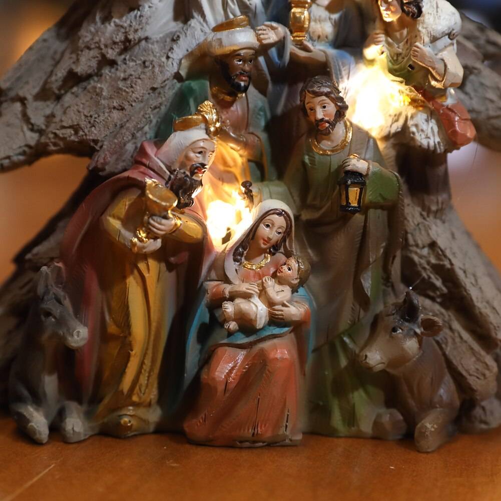 Zayton Home Decor Nativity Set Catholic Figurine Christmas Gift Holy Family Statue Jesus Mary Joseph Ornament Home Decor cb5feb1b7314637725a2e7: ZT-0002
