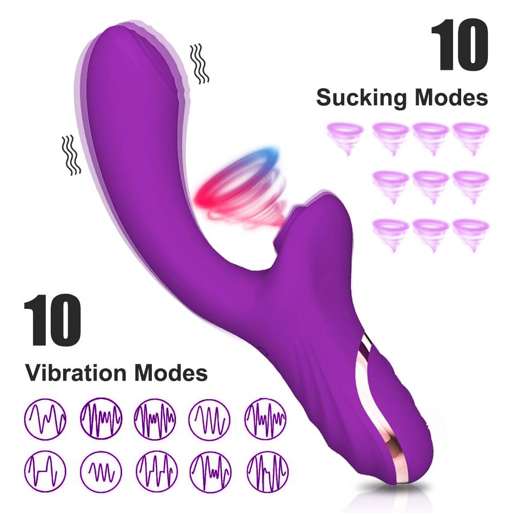 2 in 1 20 Modes Sucking Vibrator