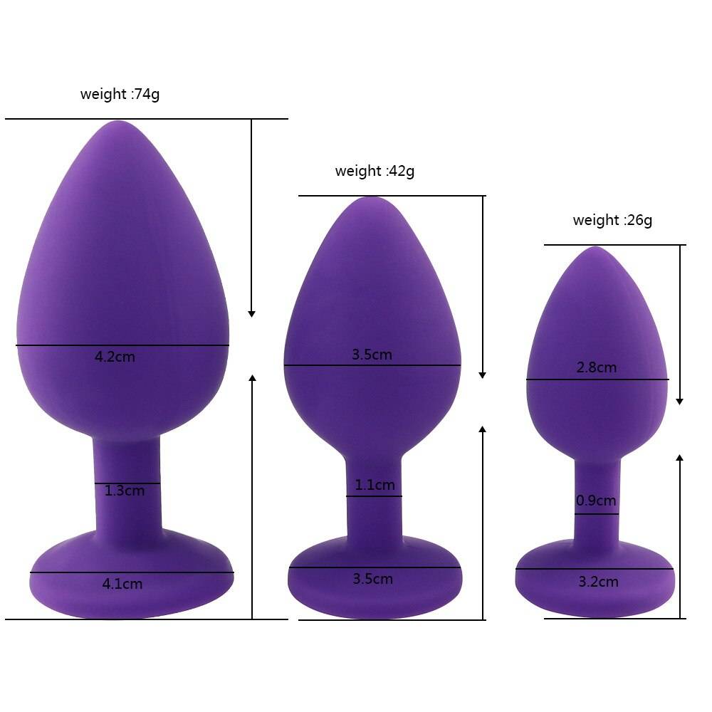 Silicone Anal Plug Adult Products cb5feb1b7314637725a2e7: Black-L|Black-M|Black-S|Pink-L|Pink-M|Pink-S|Purple-L|Purple-M|Purple-S|Red-L|Red-M|Red-S