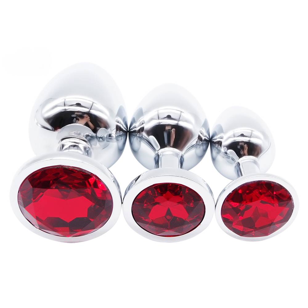 Stainless Steel Anal Plugs 3 pcs Sets Adult Products cb5feb1b7314637725a2e7: Black|Blue|BPR|BWP|BWR|Colorful|GBR|Green|Heart|Pink|Purple|Red|Rose|Transparent|WBR