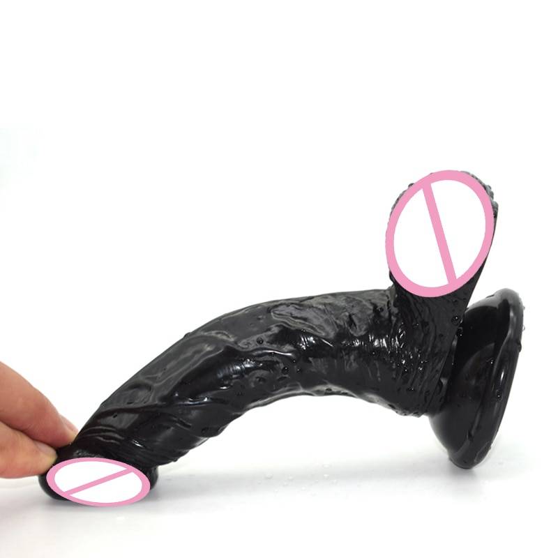 Silicone Natural Bending Dildo Adult Products cb5feb1b7314637725a2e7: Beige|Black|Brown|Orange|Pink