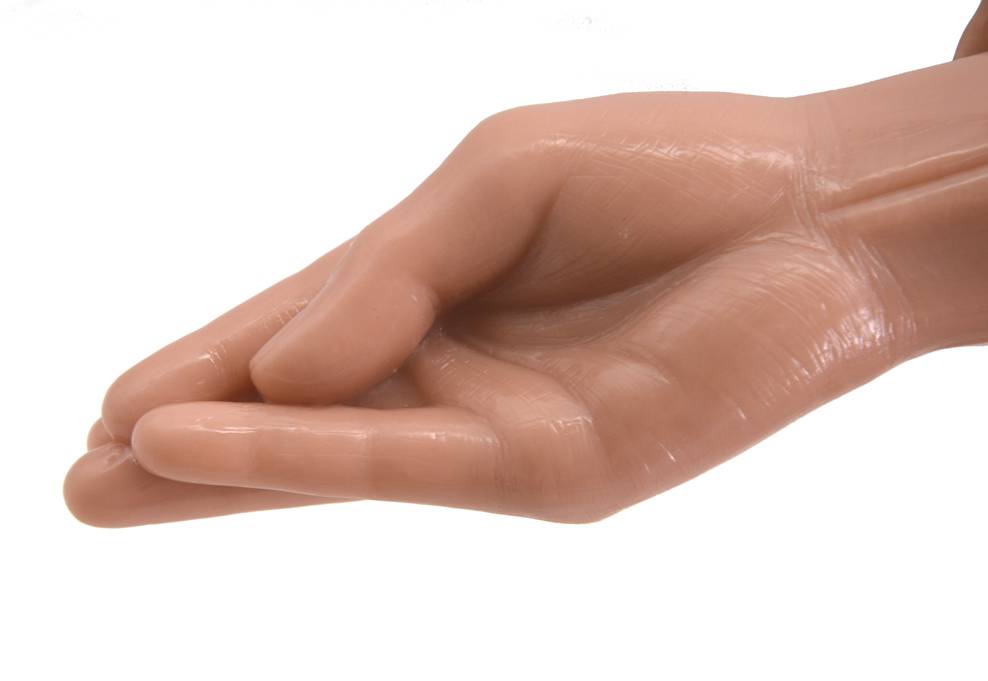 Large Hand Shape Silicone Dildo Adult Products cb5feb1b7314637725a2e7: Black|Brown|Flesh|Khaki|Purple