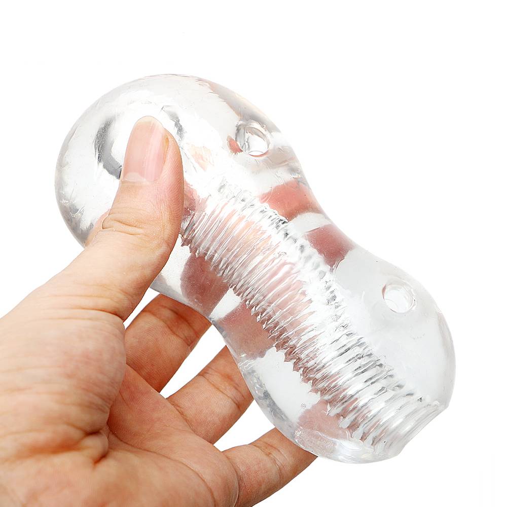 Convenient Ergonomic Transparent Soft Plastic Masturbator Adult Products Item Type: Masturbators