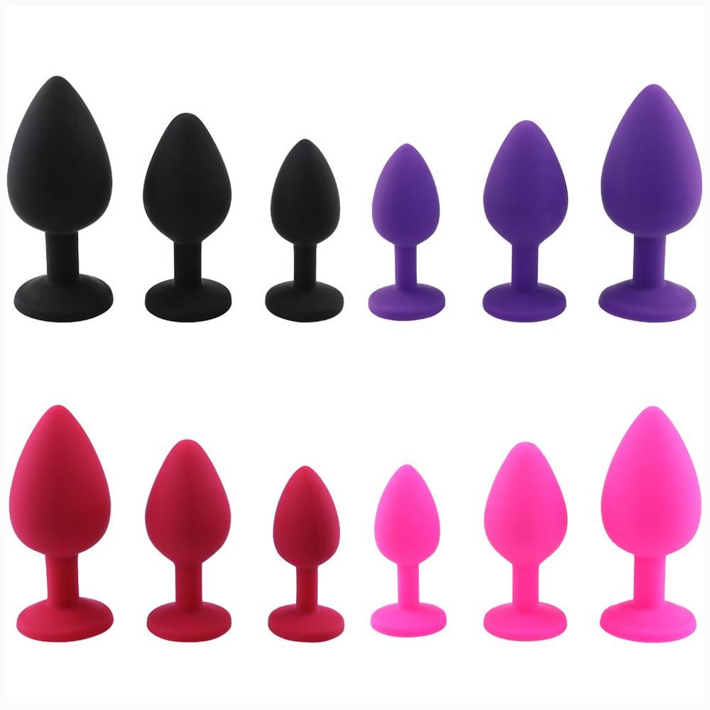 Silicone Anal Plug Adult Products cb5feb1b7314637725a2e7: Black-L|Black-M|Black-S|Pink-L|Pink-M|Pink-S|Purple-L|Purple-M|Purple-S|Red-L|Red-M|Red-S
