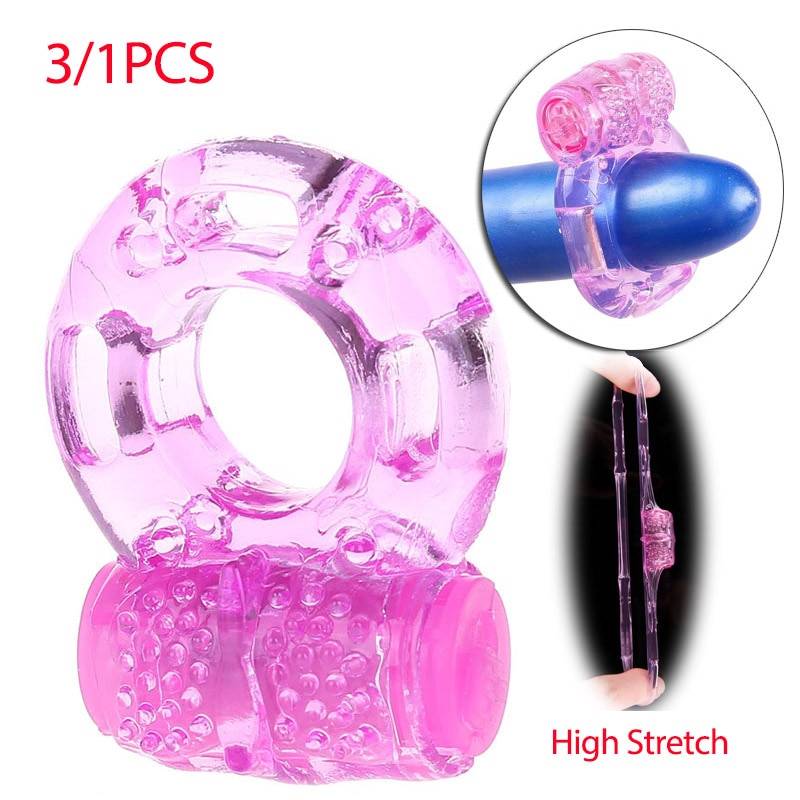 Set of Men's Penis Rings in Pink