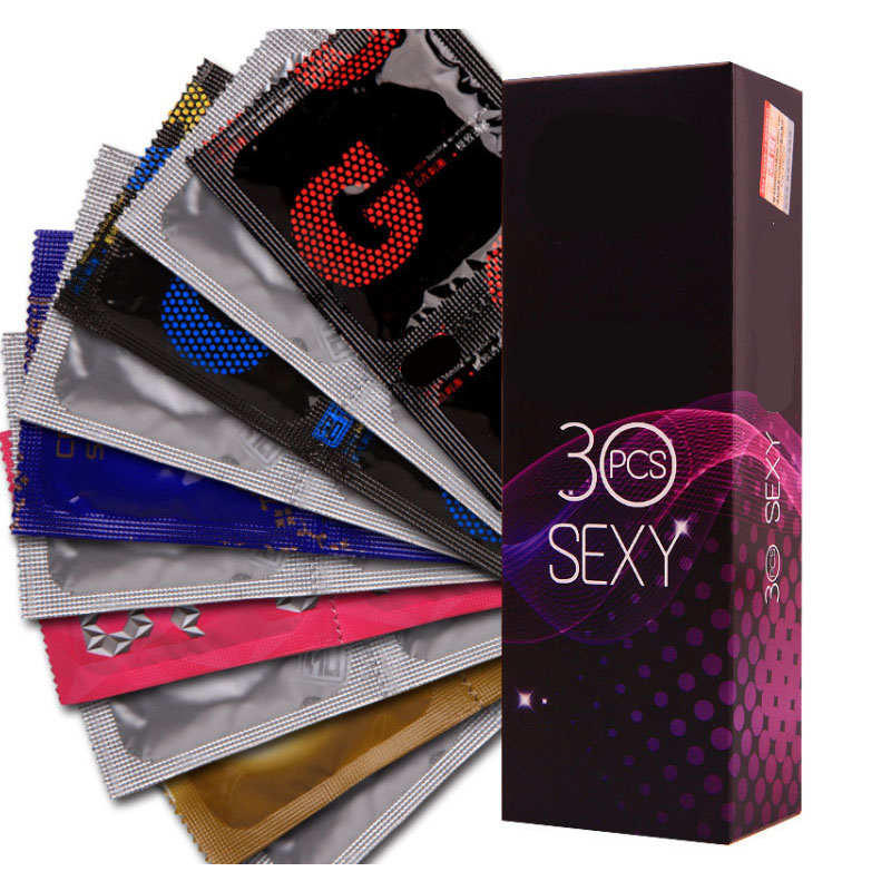 Ultrathin Lubricated Natural Latex Condoms Set