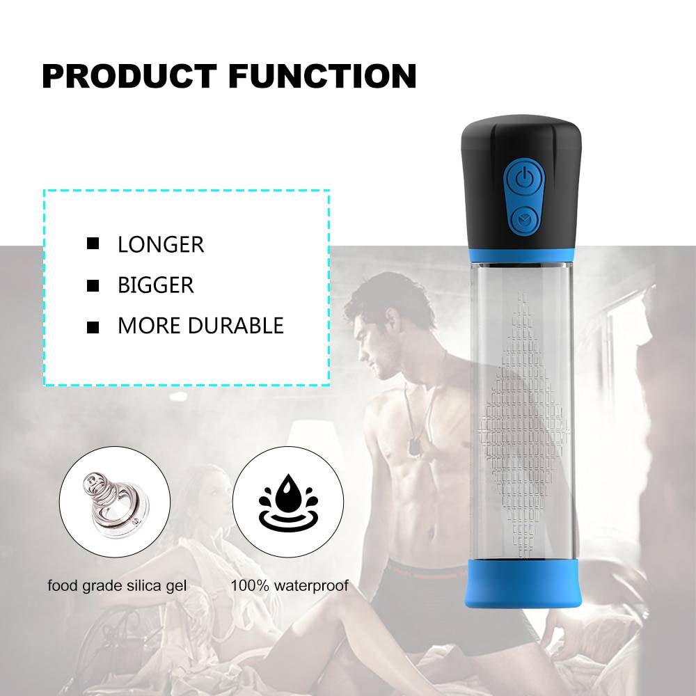 Automatic Penis Pump in Blue
