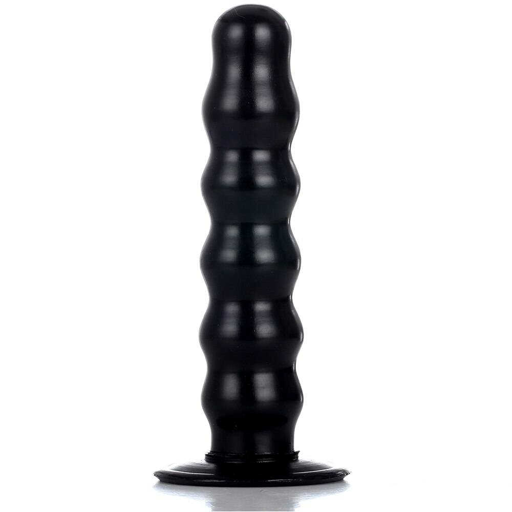 Anal Dildo Plug in Beige and Black