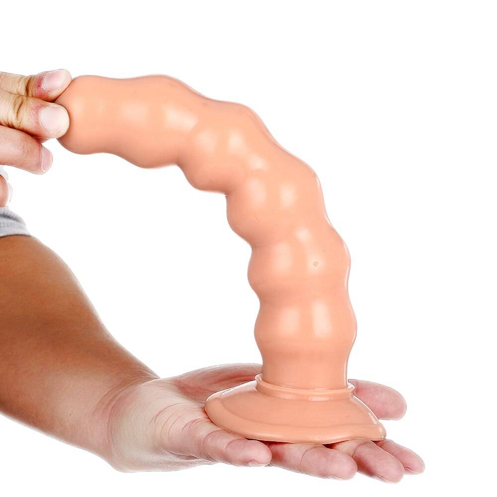 Anal Dildo Plug in Beige and Black