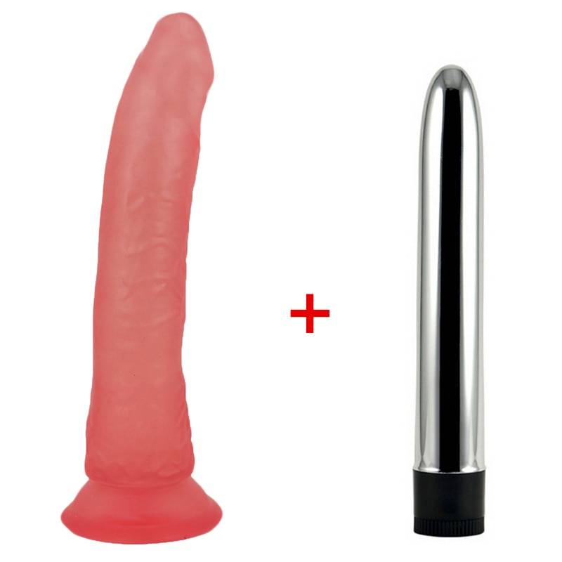 Vibrator and Pink Dildo