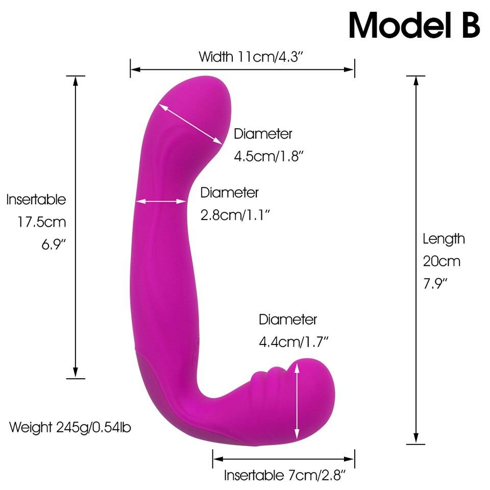 High Quality Rechargeable Ergonomic Double-Sided Silicone Vibrator