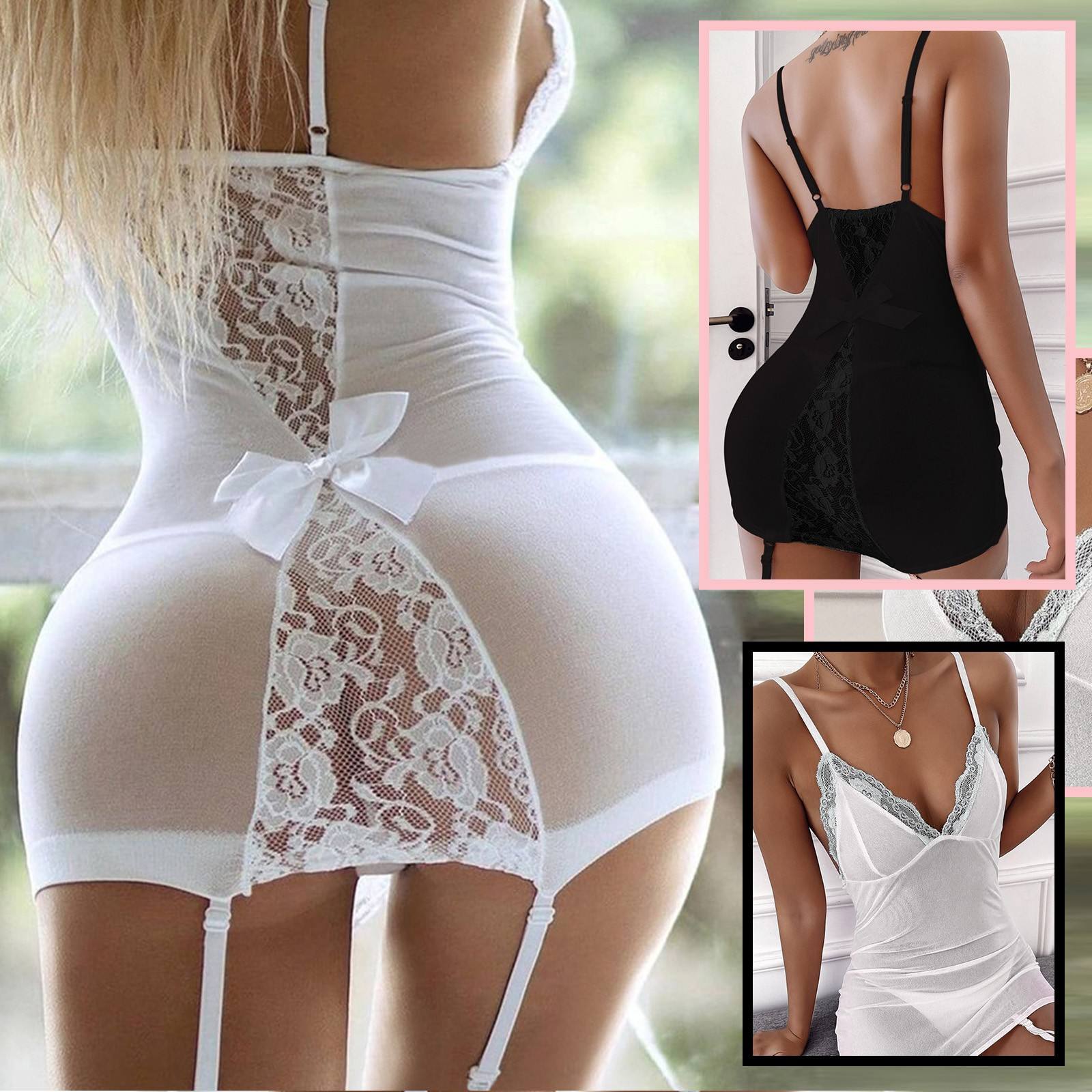 Women's Lingerie Dress with Back Bow