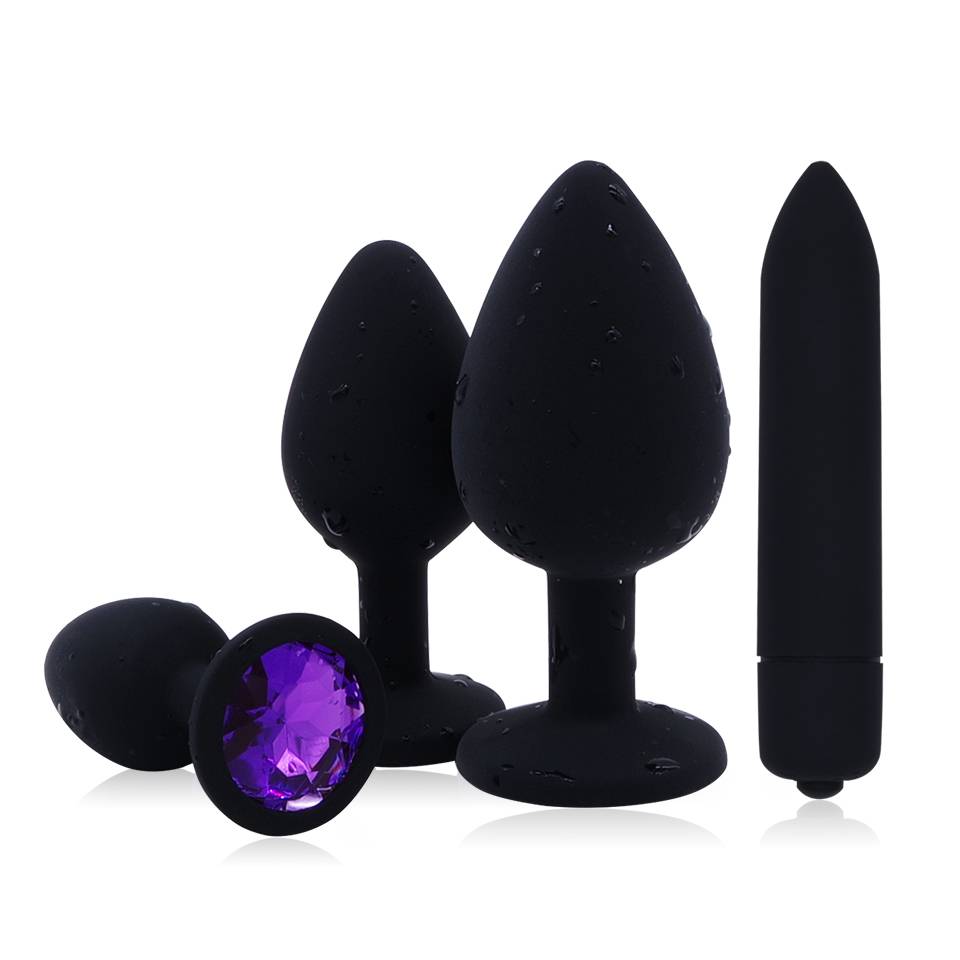 Cute Bullet Shaped Automatic Silicone Anal Toys Set Adult Products bfb47e15afae94dd255571: 1|2