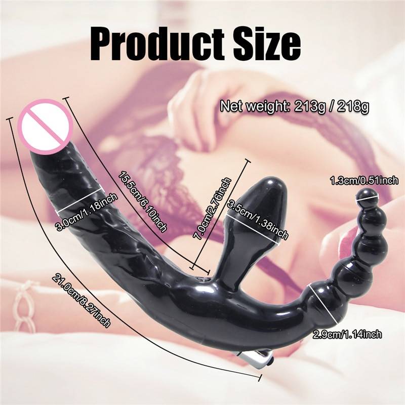 Double Penetration Vibrating Strap On Dildo Adult Products cb5feb1b7314637725a2e7: 1 Speed|10 Speed|Black|Recharge