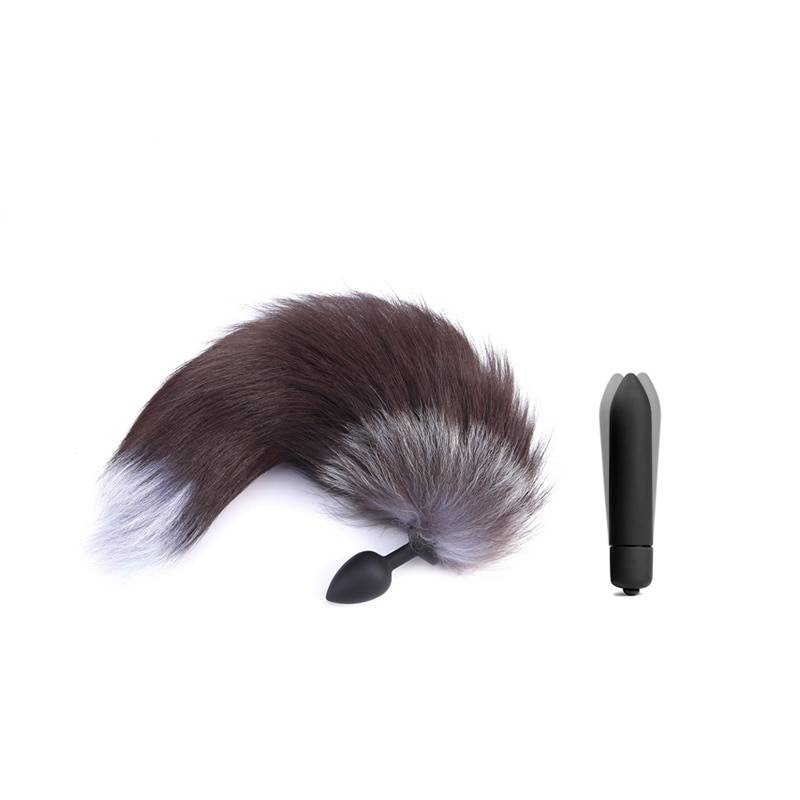Fox Tail Anal Plugs and Vibrating Bullets 2 pcs Sets Adult Products 209802fb858e2c83205027: Tail|Vibrator and Tail