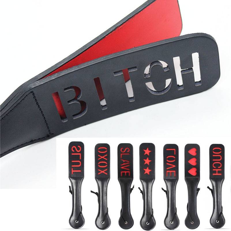 Naughty Design Flogger Adult Products a1fa27779242b4902f7ae3: B i t c h|Heart|Love|OUCH|S l a v e|S L U T|Star|XXOO