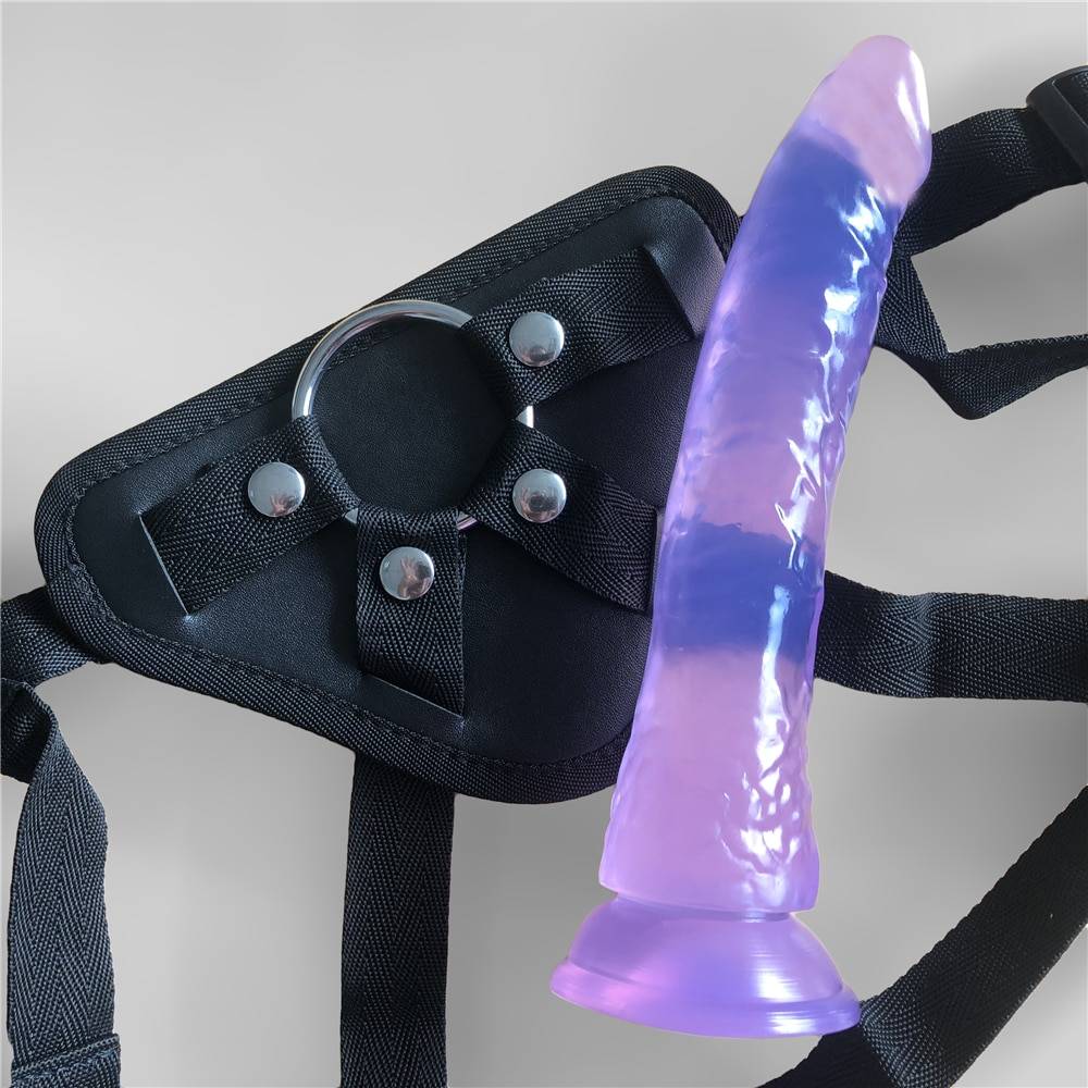 Realistic Strap-On Dildo with Rivet Belt