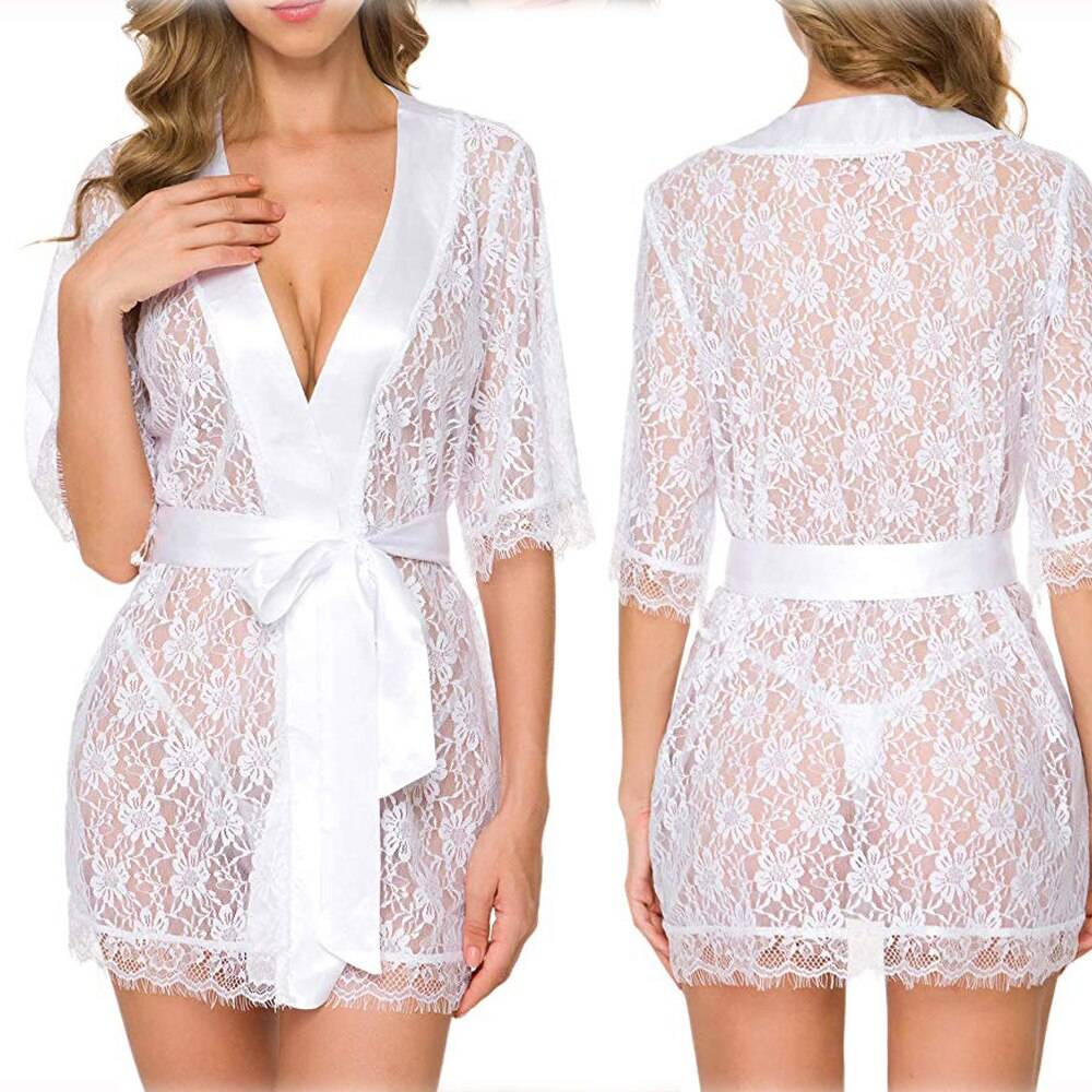 Women's Floral Lace Robes