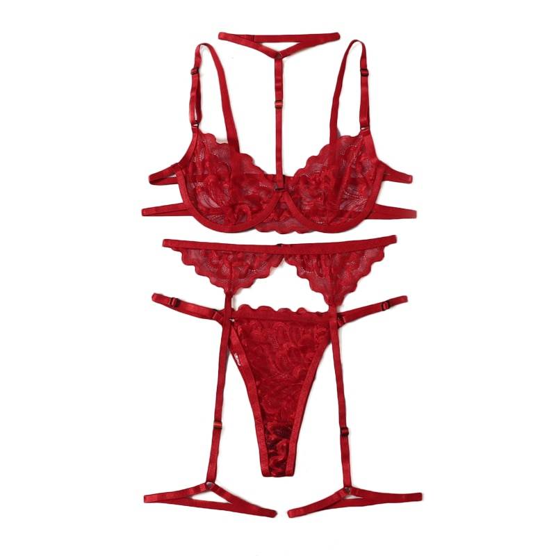 Women's Lingerie Set in Red Color