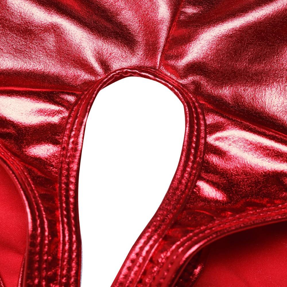 Women’s Metallic Crotchless Panties Adult Products cb5feb1b7314637725a2e7: Black|Red