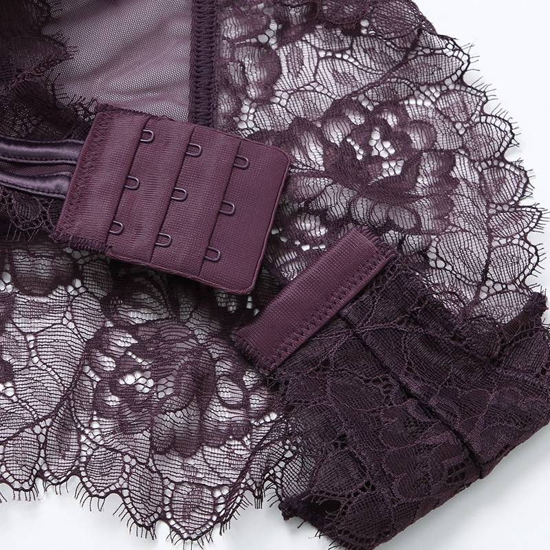 Women’s Sheer Laces Push Up Bodysuit Adult Products cb5feb1b7314637725a2e7: Black|Dark Green|Dark Purple|Red|White