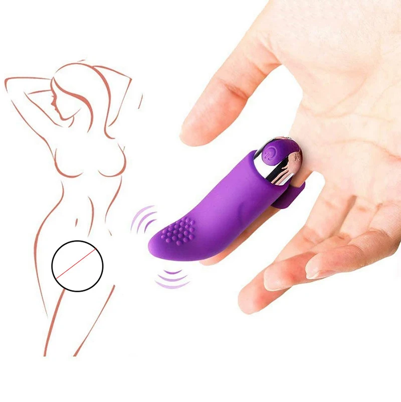 10 Speeds USB Charging Finger Vibrators Clitoris Stimulation Silicone Sex Toys For Women Massage Vibrating Adult Sex Product Vibrators cb5feb1b7314637725a2e7: Purple