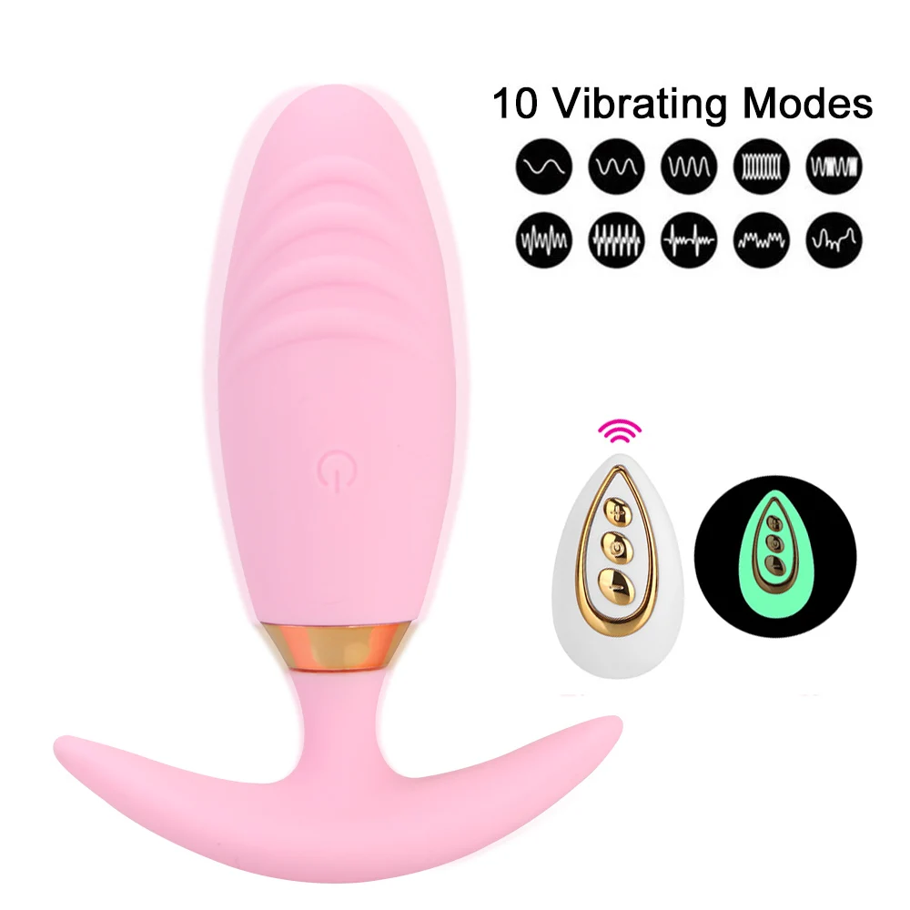 10cm Vaginal Ball Women Panties Vibrator Dildo Anal Plug Clitoris Stimulator Sex Toys for Adults Products Wireless Erotic Anchor Vibrators cb5feb1b7314637725a2e7: Black|Pink|Rose Red